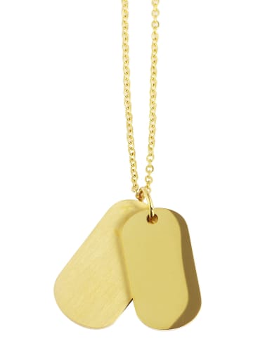 Adeliás Unisex Anhänger aus Edelstahl in gold