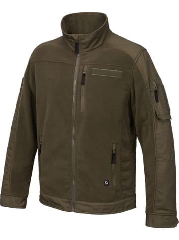 Brandit Fleecejacke/Fleecepullover "Fleece Ripstop Jacket" in Grün