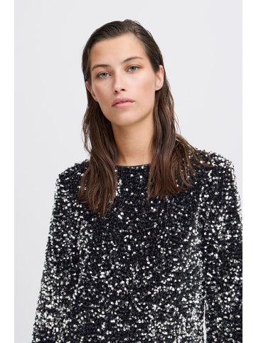 b. young BYPAILLET BOW DRESS - regular fit in Silver Sequin Mix