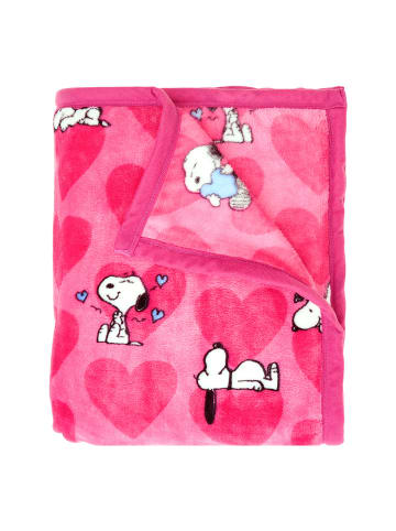 Butlers Butlers Fleecedecke PEANUTS Amore in Pink