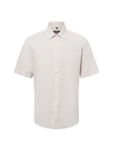 Nils Sundström Freizeithemd mit Leinen-Anteil in beige - 0004