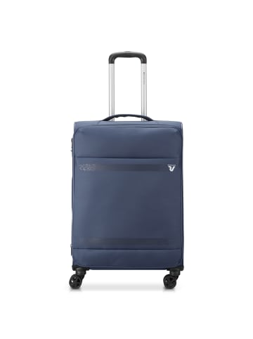 Roncato Jazz 4.0 4 Rollen Trolley M 65 cm mit Dehnfalte in nachtblau