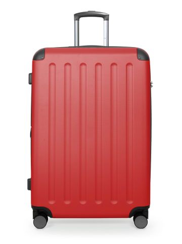 Hauptstadtkoffer Spree - Großer Koffer erweiterbar XL Trolley Aufgabegepäck, TSA, in Rot