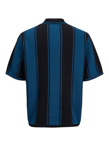 JACK & JONES Junior Gestricktes Polo in Black