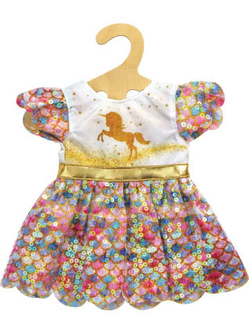 Heless Puppen-Glitzerkleid ''Einhorn Goldy'', Gr. 35-45 cm - 3-9 Jahre