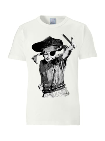 Logoshirt T-Shirt Pippi Langstrumpf - Pirat in altweiß