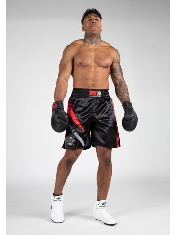 Gorilla Wear Boxing shorts - Hornell - Schwarz/Rot