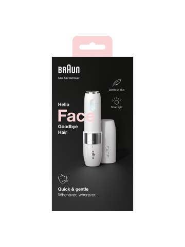 Braun Elektrischer Rasierer "Face Mini Hair Remover - FS1000" in Weiß