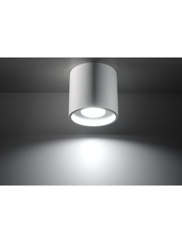 Nice Lamps Deckenleuchte RODA in Weiß aluminium rundes Plafond Downlight 1XGu10 NICE LAMPS