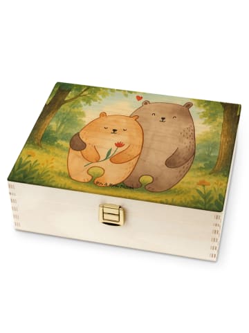 Mr. & Mrs. Panda Tee Organizer Bären Liebe Design ohne Spruch in Weiß