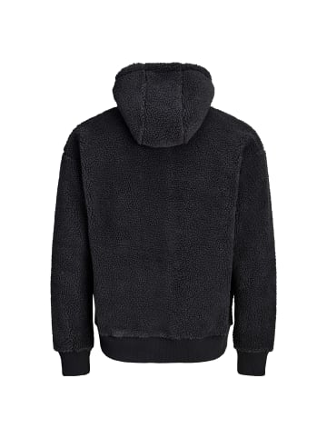 Jack and Jones Jornorrebro EMB Teddy Sweat Hood in Anthrazit