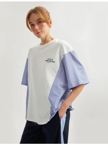 KOTON TSHIRT SS in Grauweiß