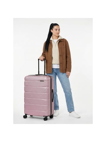 Franky Munich 4.0 4 Rollen Trolley L 76 cm mit Dehnfalte shiny rose shiny