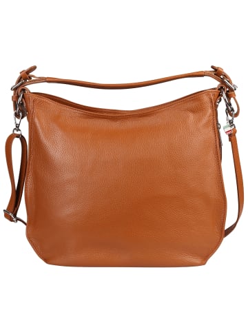 Florence Florence Schultertasche Leder tan, mittelbraun ca. 38cm
