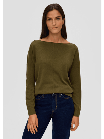 s.Oliver Strickpullover langarm in Olive