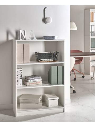Beliani Bücherregal ZEHNA in Weiß - (W) 80 x (H) 117 x (L) 40 cm