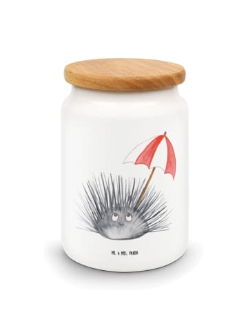 Mr. & Mrs. Panda Kaffeedose Seeigel ohne Spruch in Weiß