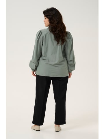 KAFFE curve Langarm-Bluse KCmai Regular fit in Balsam Green