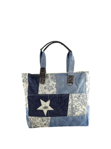 collezione alessandro Schultertasche " Blume " in blau