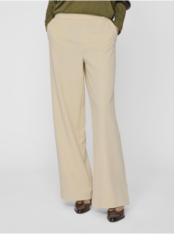 Vila Wide Leg Hose in Sandshell