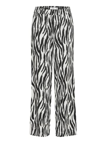b. young BYFALAKKA LONG PANTS - LIGHT WOVEN Regular fit in Black Animal Mix