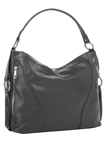 Samantha Look Handtasche echt Leder in grau