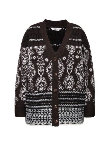 Studio Untold Strickjacke in dunkelbraun