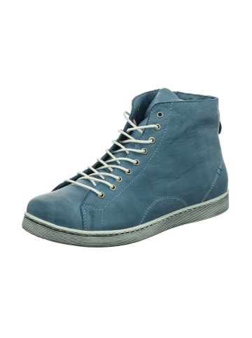 Esgano Damenschnürrstiefel kalt flach Da.-SchnÃ¼rer in  Blau