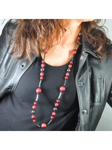 Steuer Modeschmuck Metall in Rot