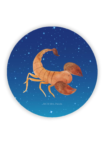 Mr. & Mrs. Panda magnet Sternzeichen Skorpion ohne Spruch in Sternenhimmel Blau