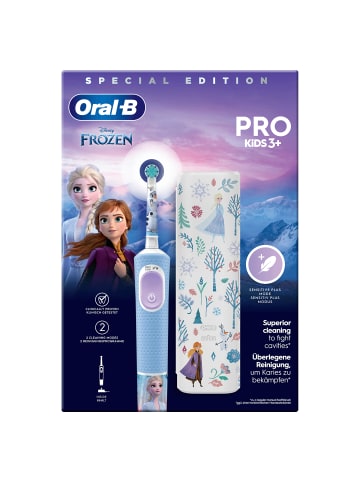 Oral-B Elektr. Kinderzahnbürste "Vitality Pro Kids Frozen" + 8 Aufsteckbürsten