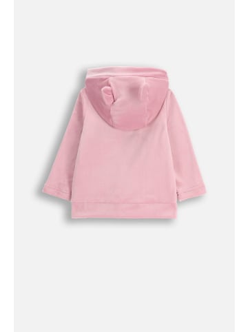 Coccodrillo Verschließbare Samtjacke in gedämpftes Rosa