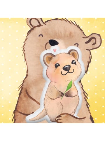 Mr. & Mrs. Panda Dekokissen Quokka Happy ohne Spruch in Weiß