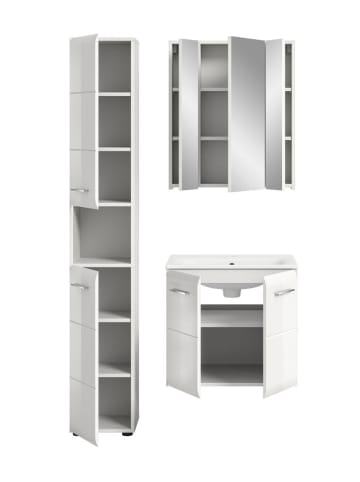 ebuy24 Badmöbelset Ice Weiß 105 x 46 cm