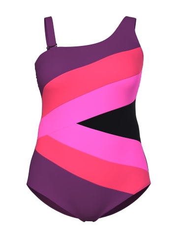 Ulla Popken Badeanzug in beerenpink