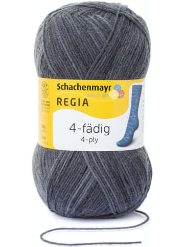 Regia Handstrickgarne 4-fädig Color, 100g in Schwarz