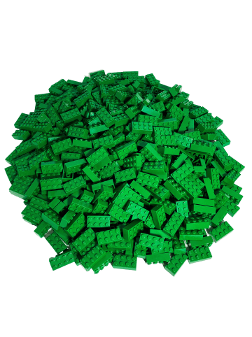 LEGO 2x4 Bausteine Pick a Brick Box PAB Grün 3001 650 Teile - ab 3 Jahren in green