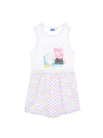 Peppa Pig Kleid mit Pailletten in Weiß