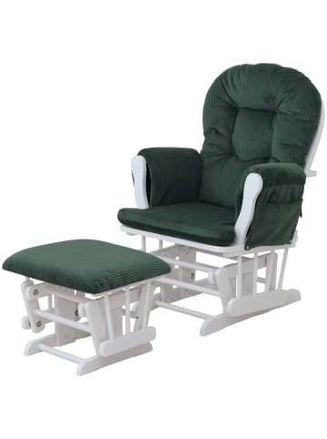 MCW Relaxsessel C76, Grün Gestell weiß