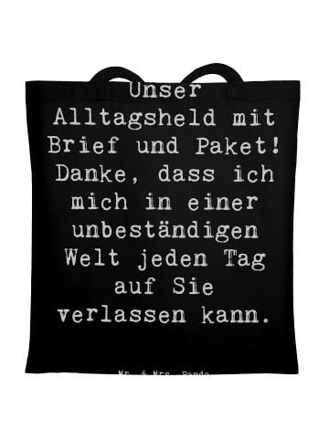 Mr. & Mrs. Panda Uni Tasche Spruch Briefe & Pakete mit Spruch in Schwarz