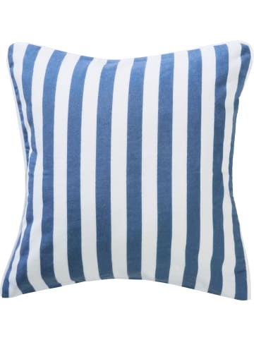 Erwin Müller Edel-Flanell Kuschelkissenbezug in blau-weiß