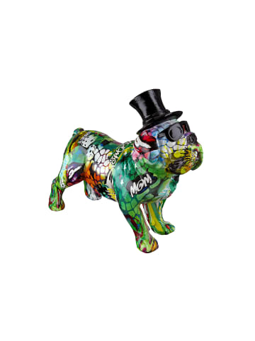 GILDE Figur Street Art Hund mehrfarbig - (H) 24 cm