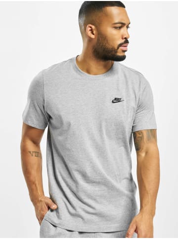 Nike T-Shirts in dark grey heather/black