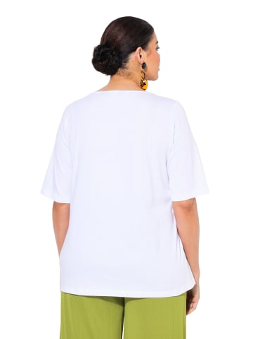 Ulla Popken Strick-Top in schneeweiß