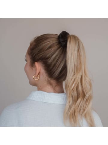 Claide Scrunchie Black Silk Bundle (3er-Pack)  in  Schwarz