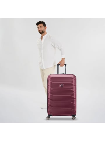 Delsey Meteor 4 Rollen Trolley L 78 cm mit Dehnfalte in bordeaux