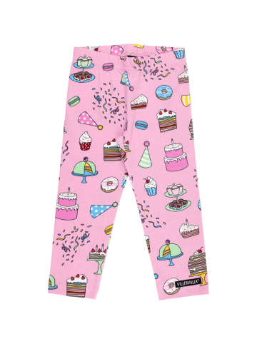 Villervalla Leggings Geburtstag in rosa/pink