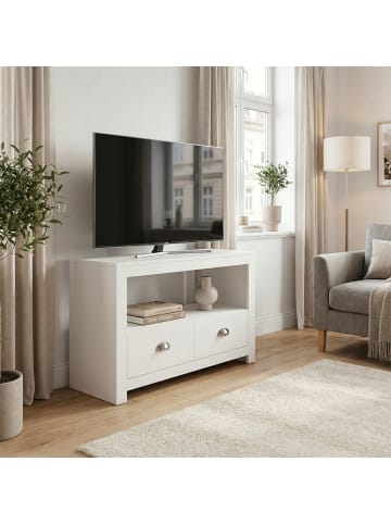 FineBuy TV- und Lowboards in Weiß / Spanplatte / 85x39x58