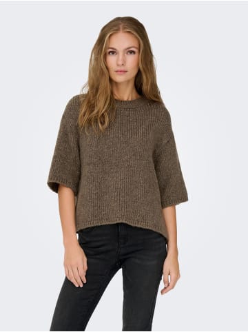 JDY Gestricktes T-Shirt in Shitake