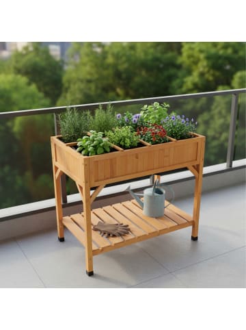 relaxdays Hochbeet in Orange - (B)91 x (H)81,5 x (T)62 cm